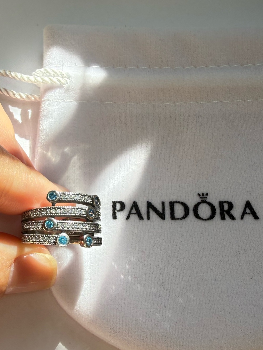 Pandora Shimmering Ocean Ring - Size 6 NEW WITHOUT BAG!!!